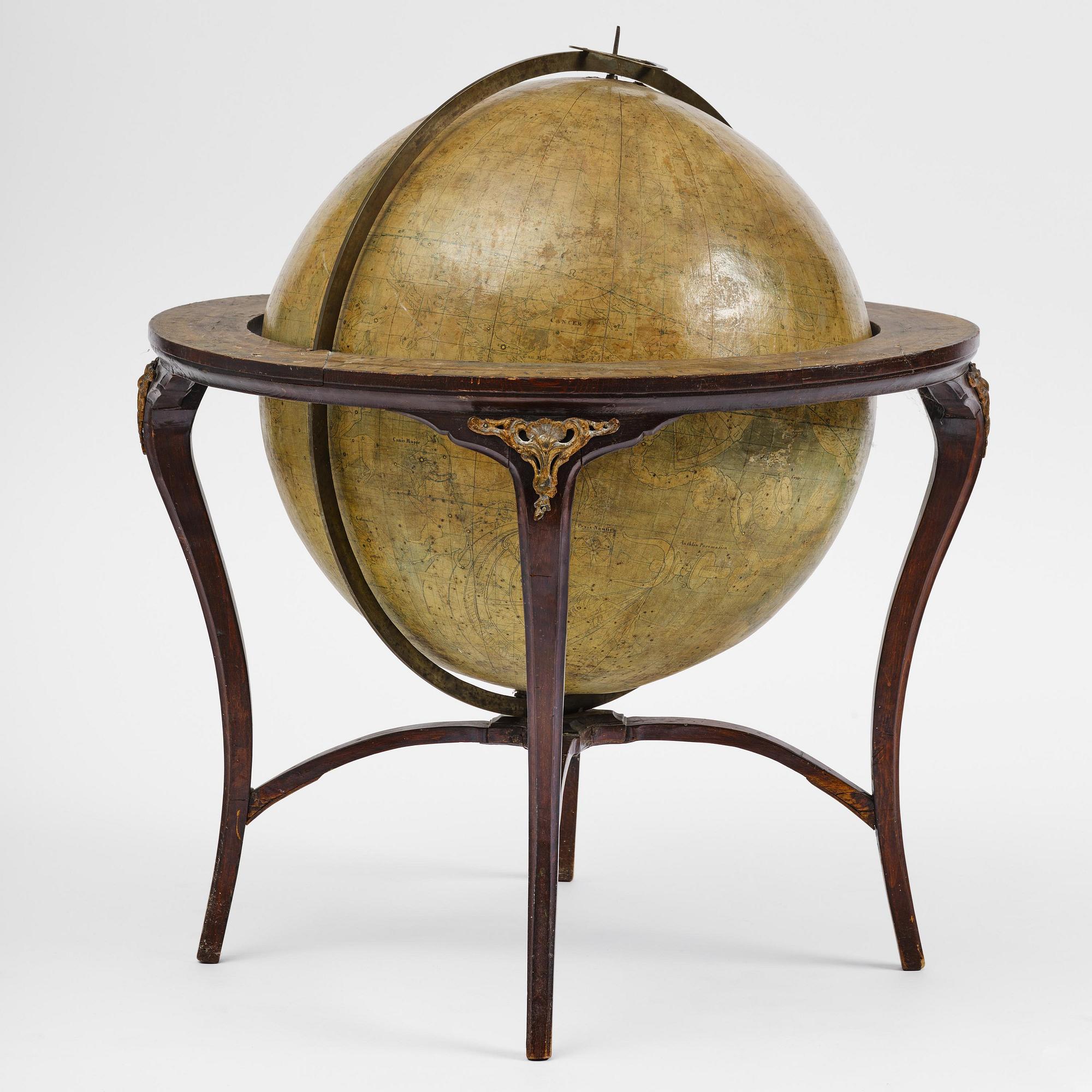 A celestial globe by A. Åkerman (manufacturer of globes in Uppsala 1759-78), 1766.