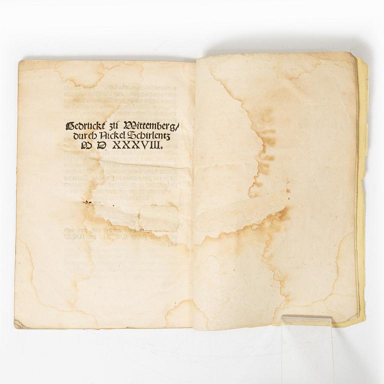 Martin Luther, 1538.