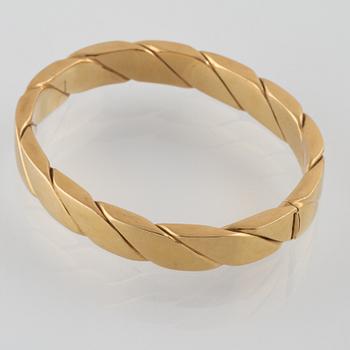 ARMRING, 18K guld, Vicenza, Italien. Vikt 33,4 gram.