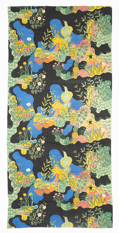 Josef Frank, two linen curtains, 'Anakreon', Firma Svenskt Tenn.