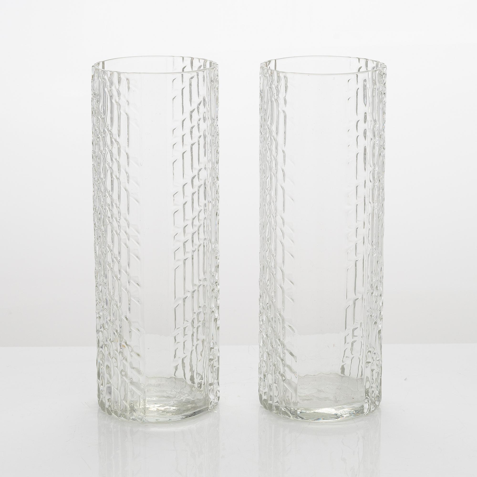 Nanny Still, a 5-piece 'Flindari' glassware set, Riihimäen lasi 1964-1968.