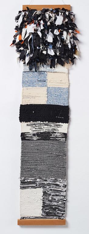 Linnéa Sjöberg, fabric, wood, buttons, signed and dated 2015.