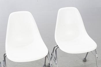 CHARLES & RAY EAMES, CHAIRS, 4 st, "DSSr", Vitra, 2008.