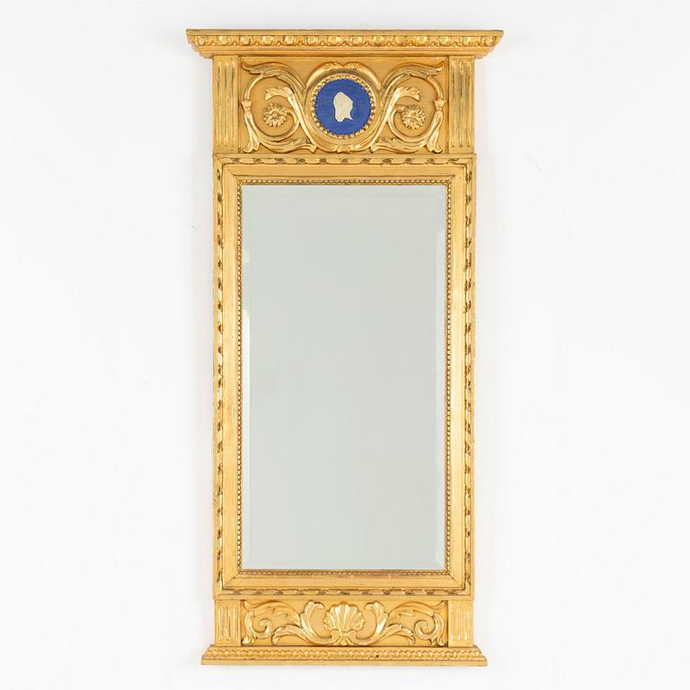 A late Gustavian style mirror, John Lundmark, early 20th Century.