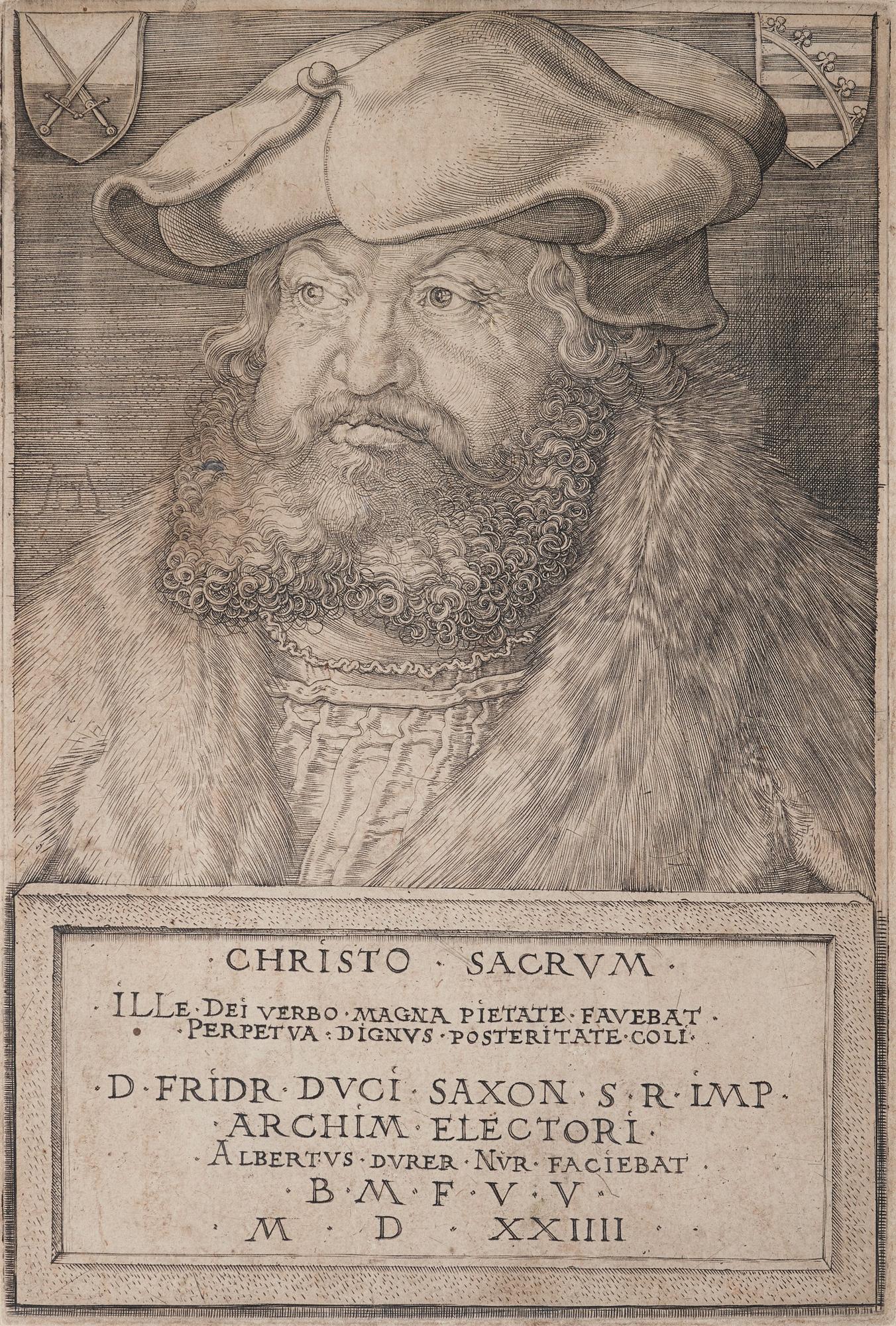 Albrecht Dürer, "Christo Sacrum" (Frederick Duke of Saxony).
