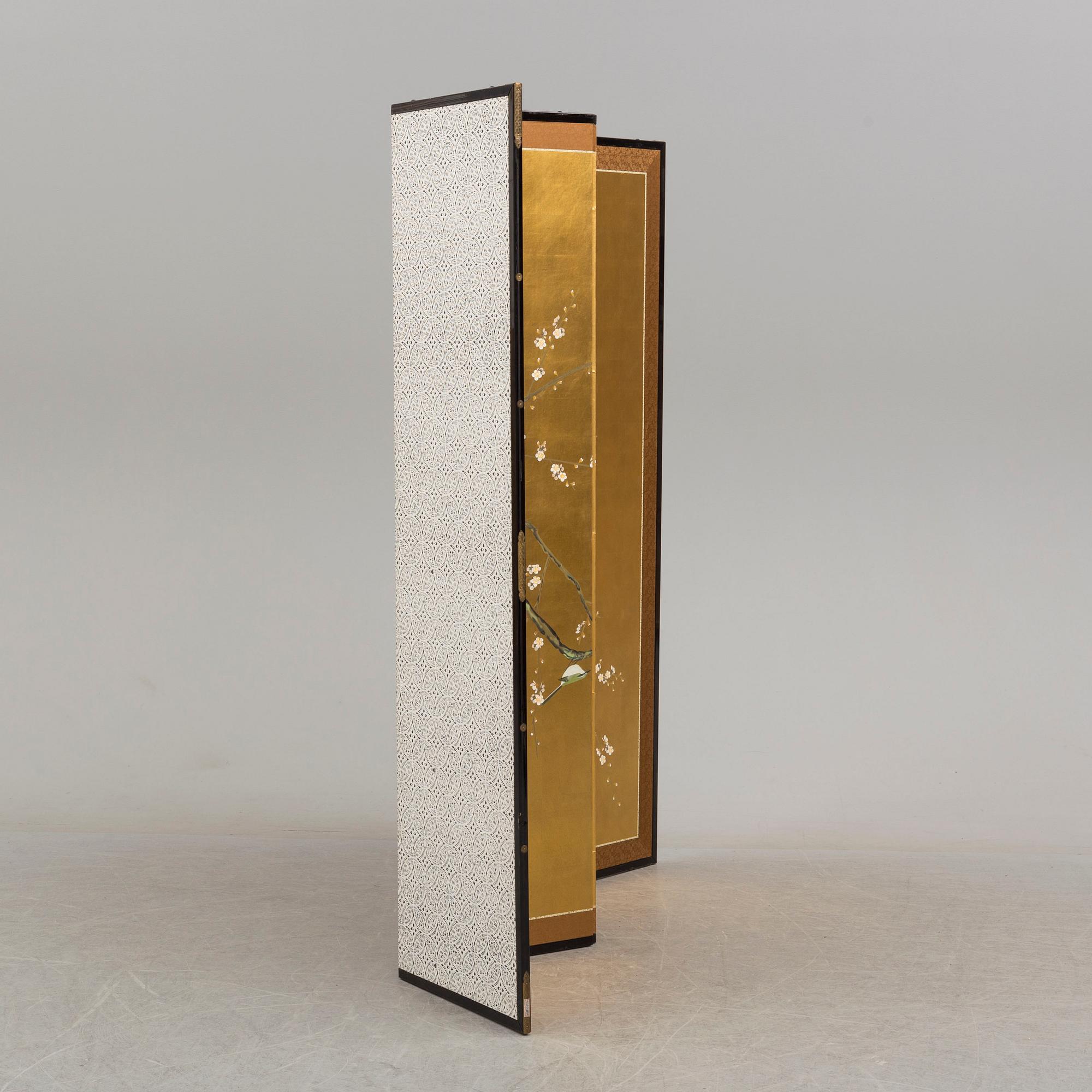 A 21st century Japanese folding screen.