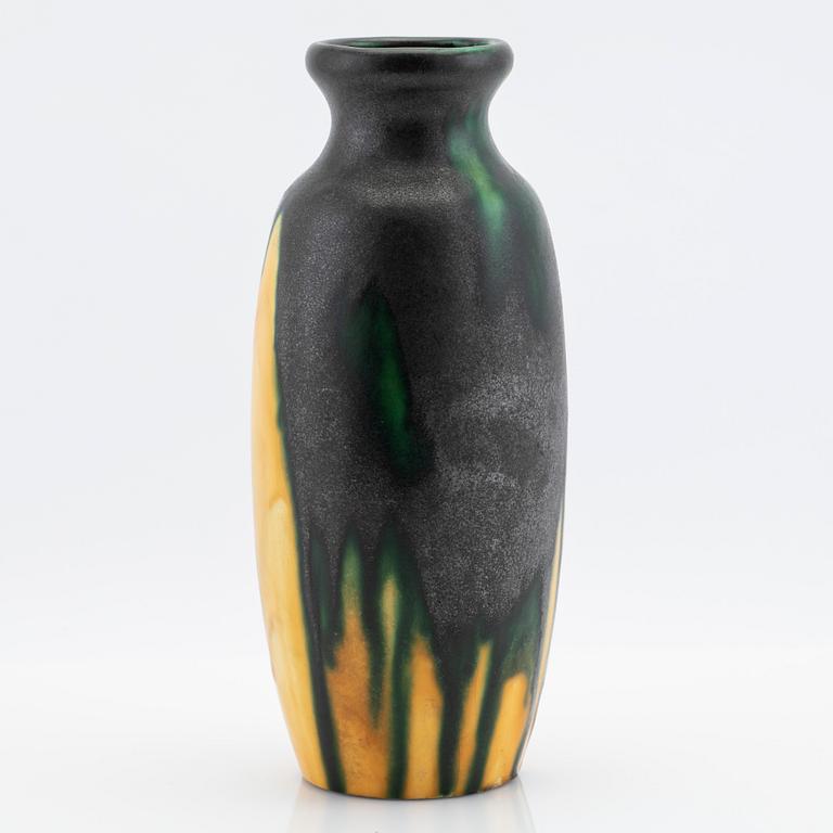 Louis August Dage, vase, ceramics, late Art Nouveau, France, 1920s.