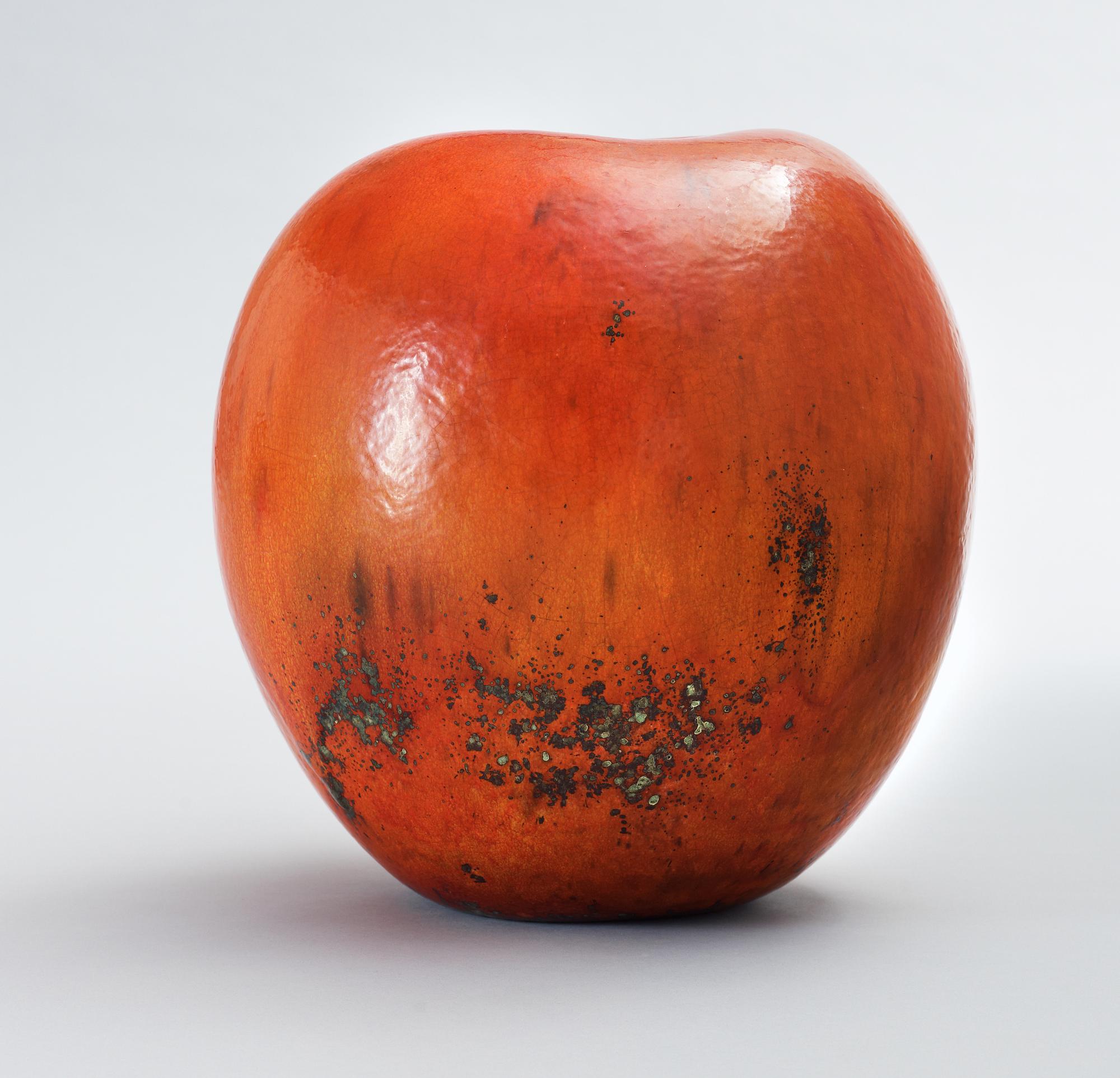 A Hans Hedberg faience apple, Biot France.