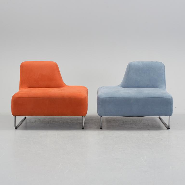 A "Ugo" sofa and two lounge chairs by Norway Says.