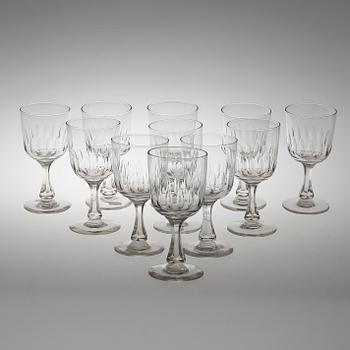 ÖLGLAS, 11 st, omkring år 1900.