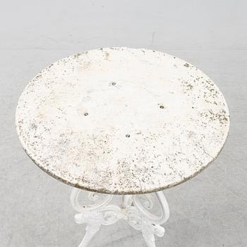 A café table, 20th Century.