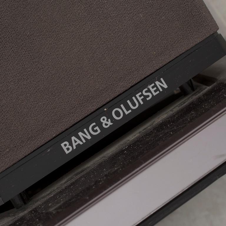 A pair of metal Bang & Olufsen speakers, Denmark, 1980's.