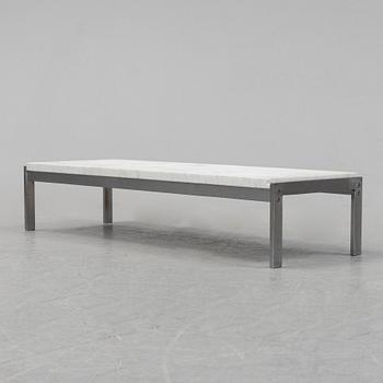 Poul Kjaerholm, a marble top 'PK 61' table, Fritz Hansen, Denmark, 1989.