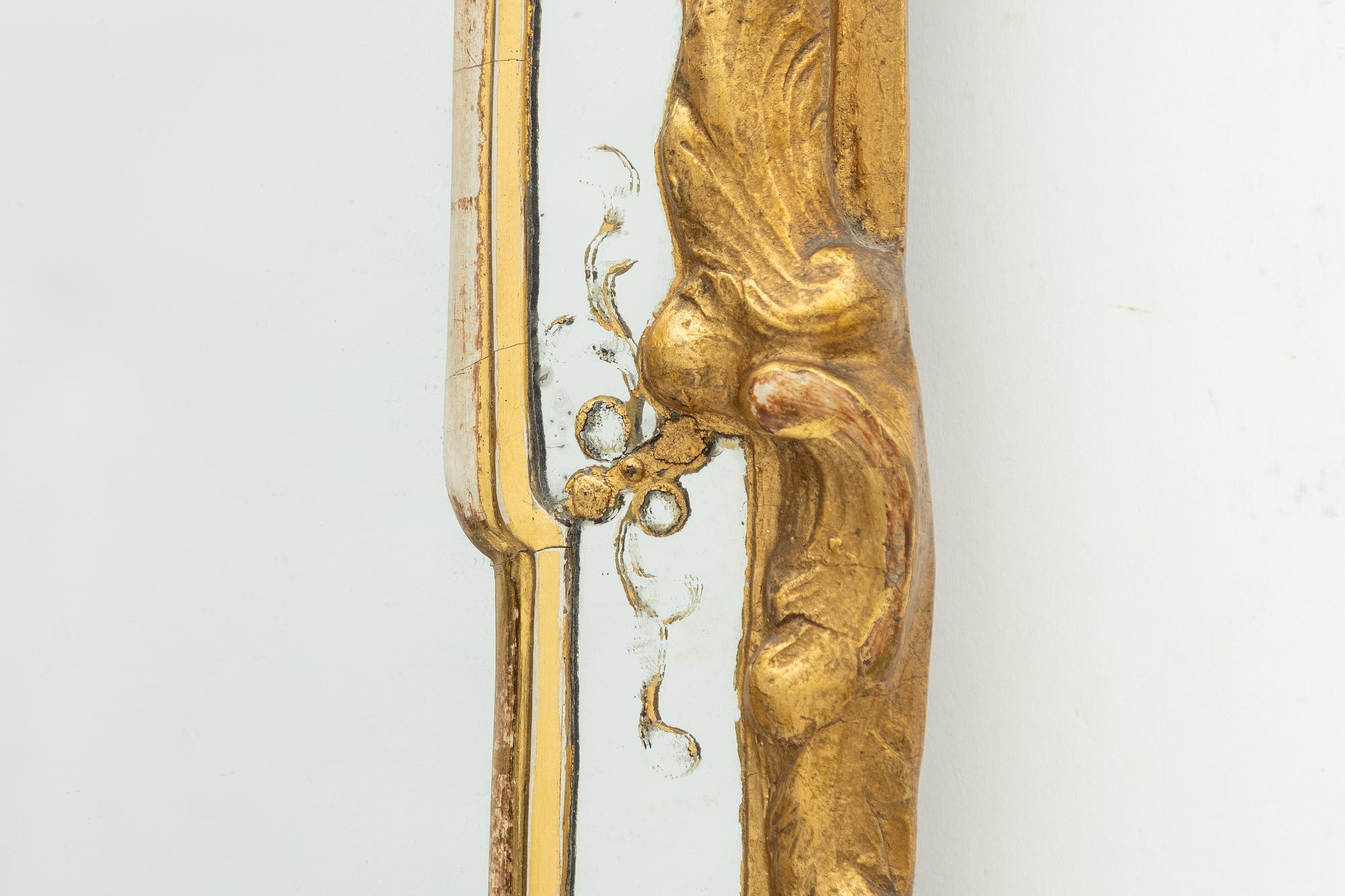 Niclas Meunier, Spegel, av Nils Meunier (mästare i Stockholm 1754-97, kunglig hovspegelmakare 1769). Rokoko.