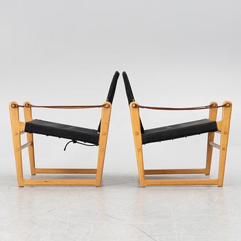 Bengt Ruda, armchairs, a pair, "Cicada", IKEA, second half of the 20th century.
