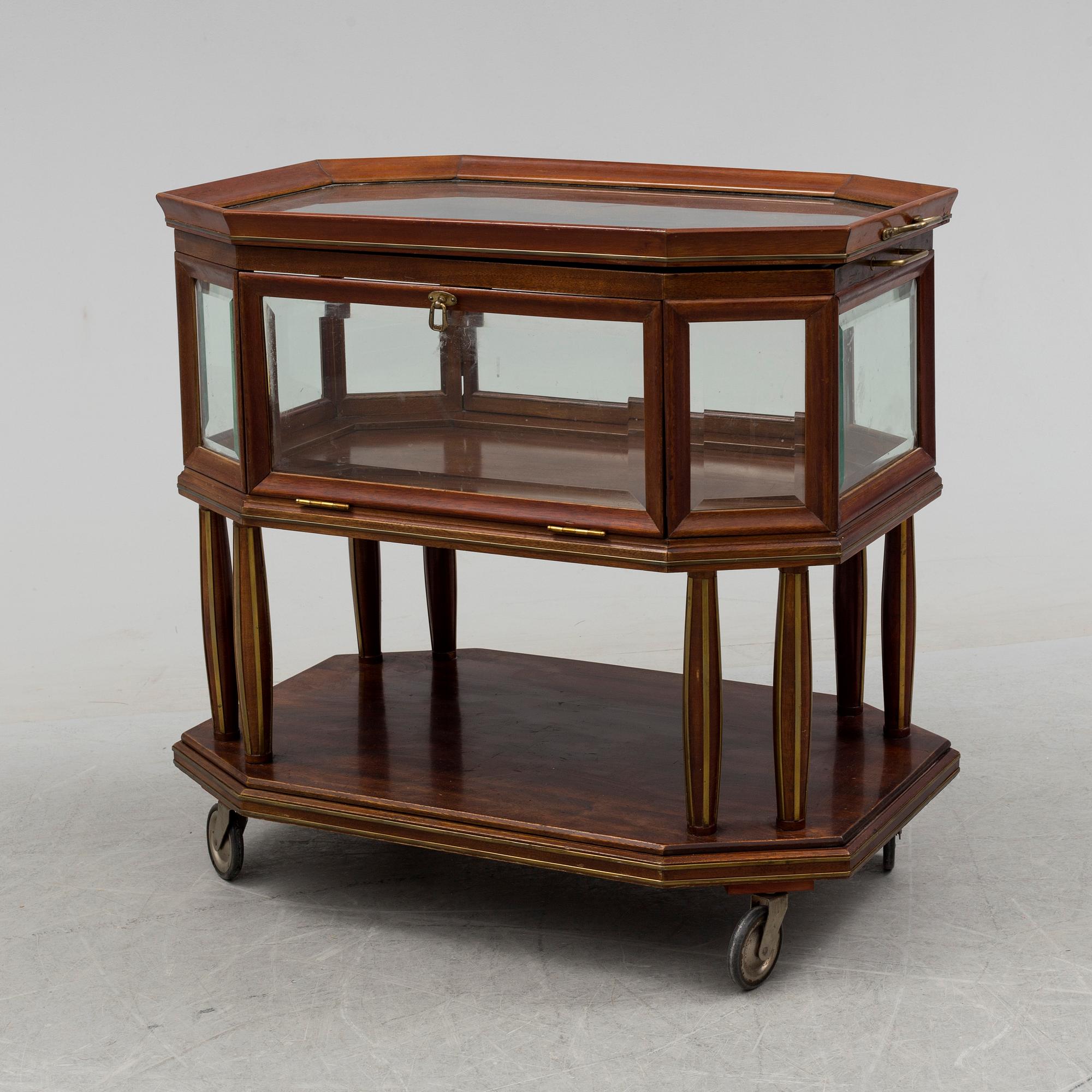 A 20th century serving trolley.