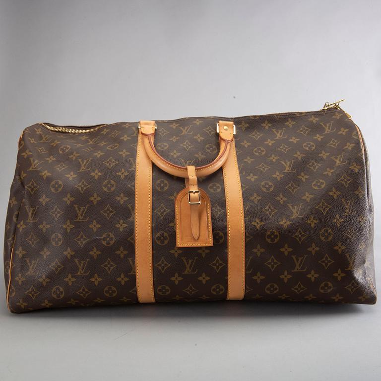 LOUIS VUITTON, "Keepall 55", weekendbag.