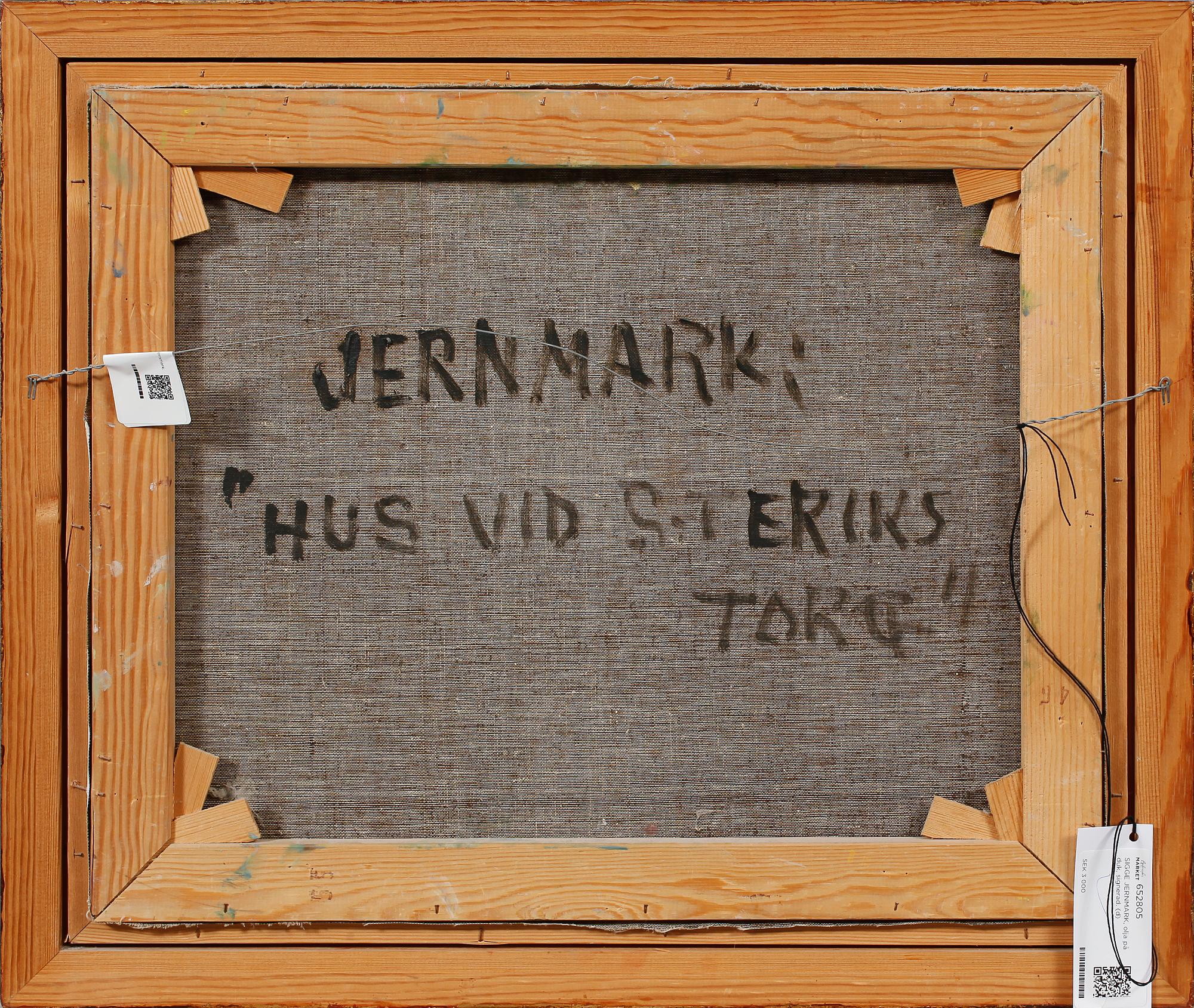 SIGGE JERNMARK, olja på duk, signerad.