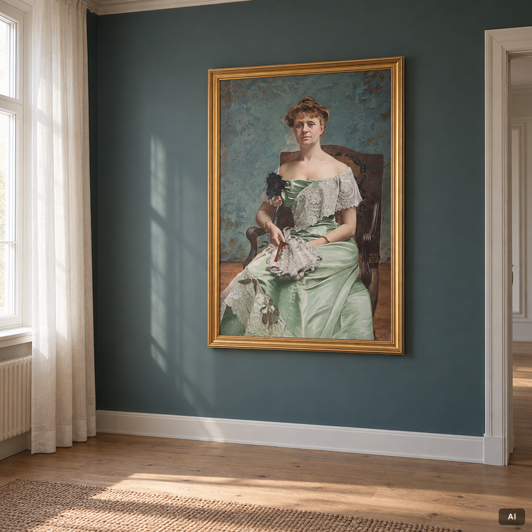 Nils Forsberg d y, Portrait of a lady, reportedly Countess Cassel.
