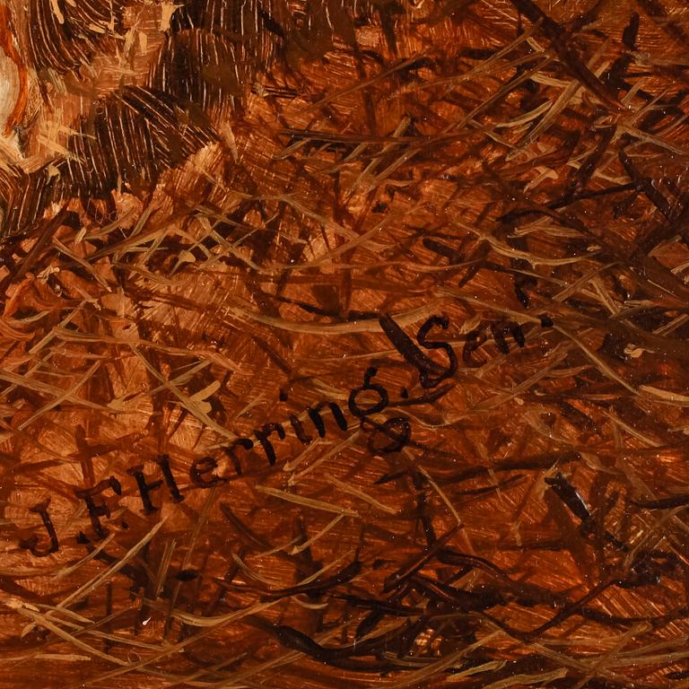 JOHN FREDERICK HERRING II, olja på duk, sign.