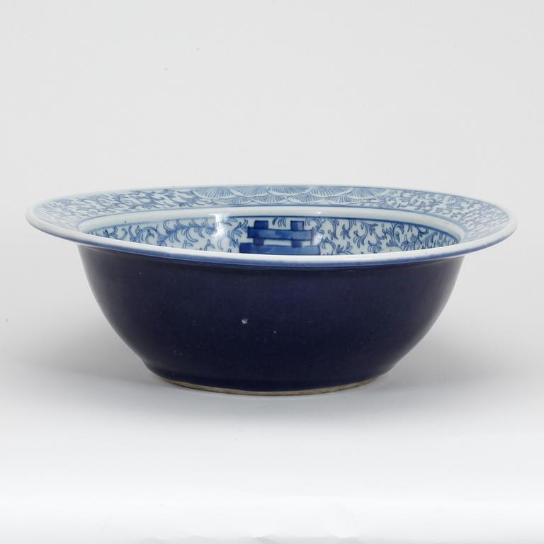 HANDFAT, porslin, Kina 1800-tal.