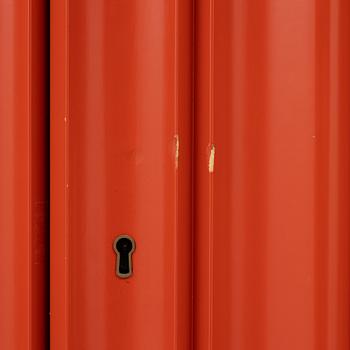 Josef Frank, a red lacquered cabinet, model 2192, 'The Cardboard Cabinet' by Svenskt Tenn, after 1985.