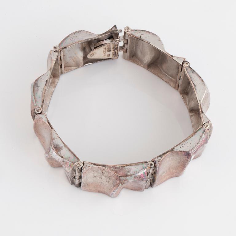 A silver necklace and bracelet, Lapponia and Sirokoru.