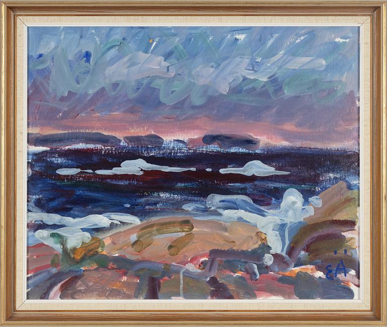 Erling Ärlingsson, oil on paper-panel, signed.