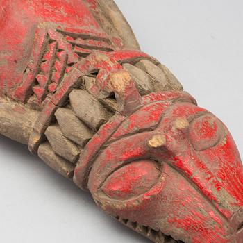 A CANOE FRONT FROM NEW GUINEA.