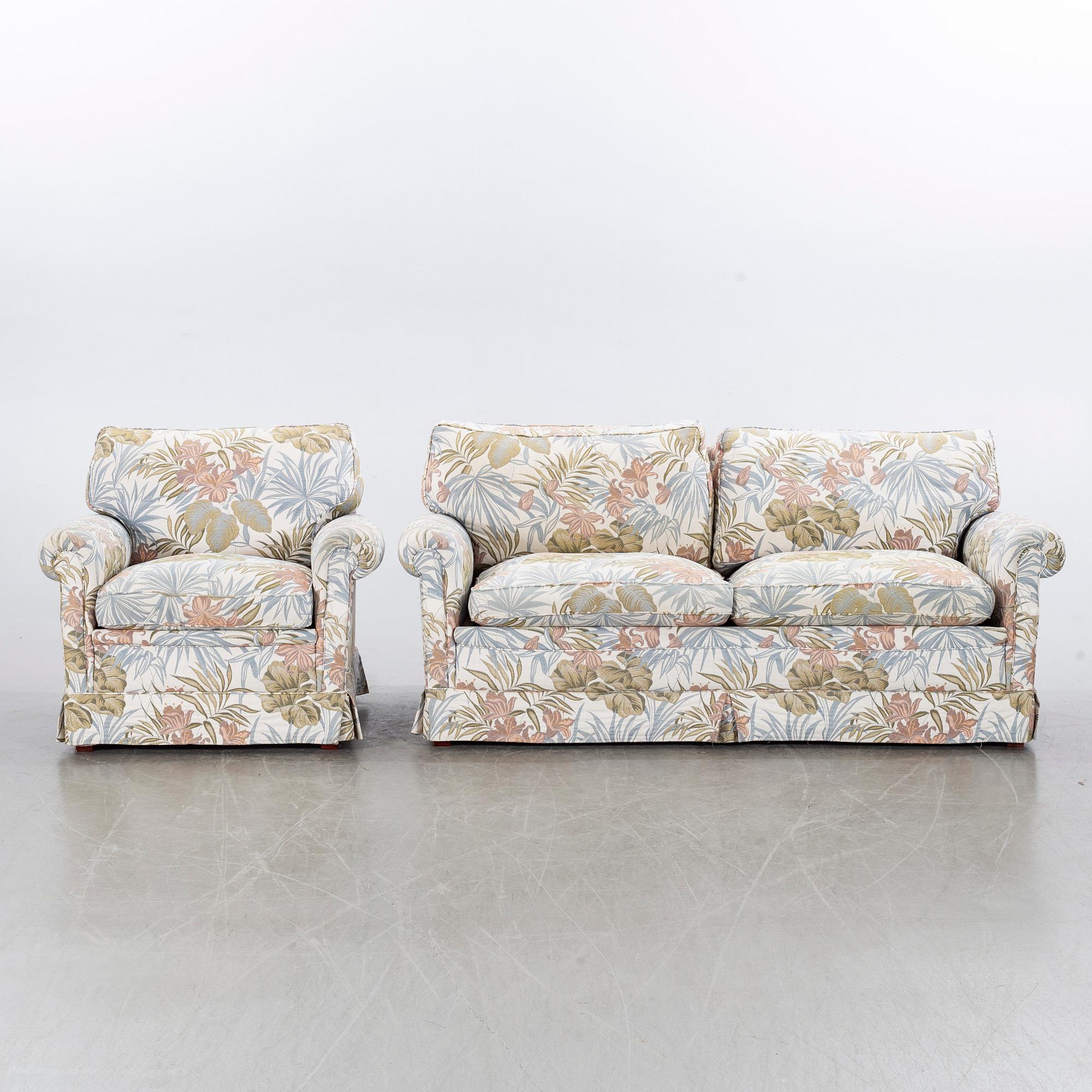ARNE NORELL, Couch and easy chair, second half of the 20th century.