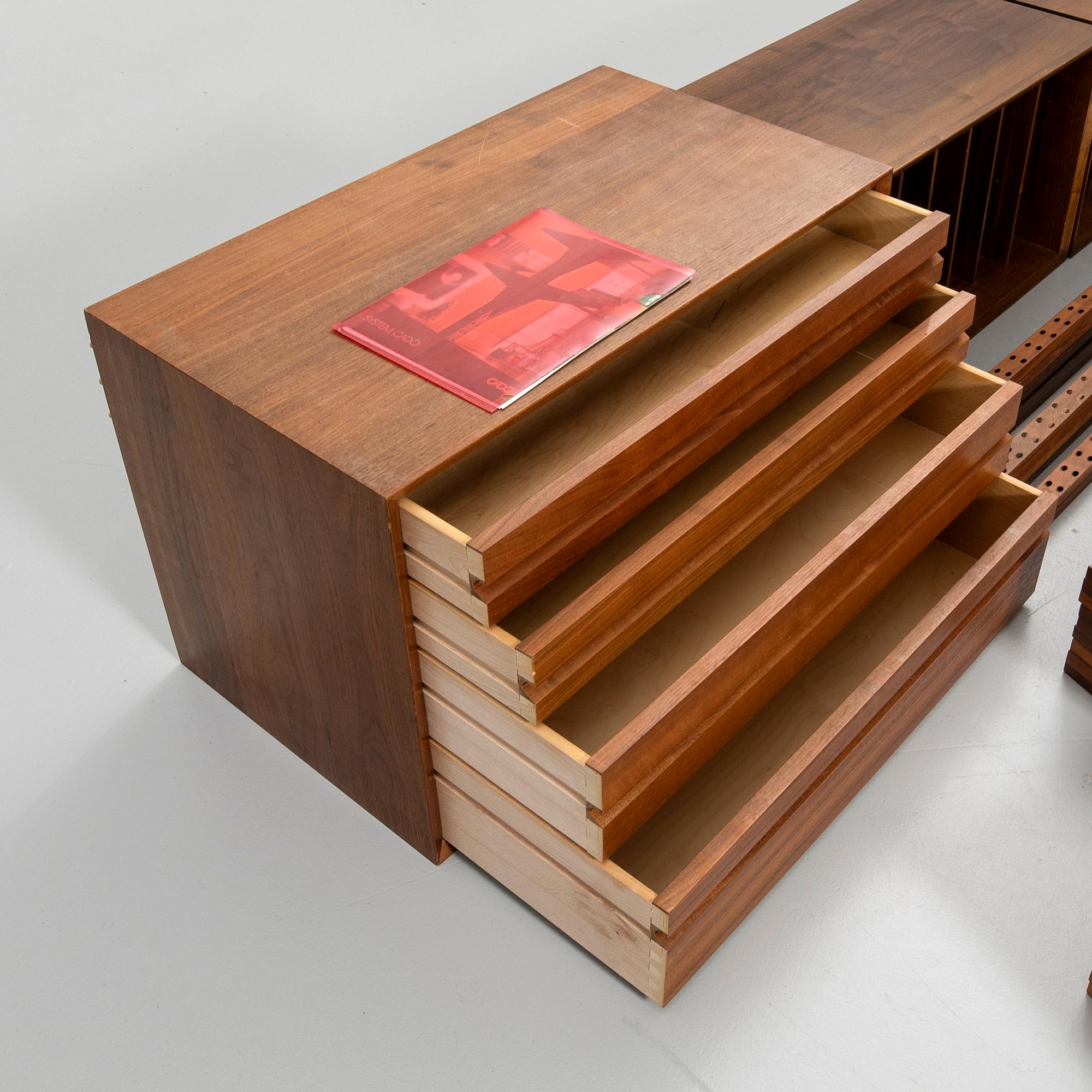 Poul Cadovius, Hyllsystem, "System Cado", teak, Danmark 1960-tal.