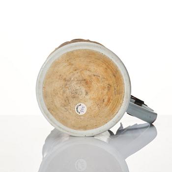 A silver mounted tankard, Qing dynasty, Kangxi (1662-1722).