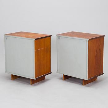 Ilmari Tapiovaara, laatikostopari/yöpöytäpari,  malli 1503, Asko 1960-luku.