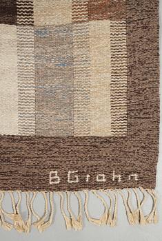 Brita Grahn, A CARPET, flat weave, ca 879,5 x 355 cm, signed B Grahn (Brita Grahn).