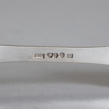 PARTI LAPPSILVER, 12 delar, C O Persson, Haparanda. Total vikt ca 215 g.