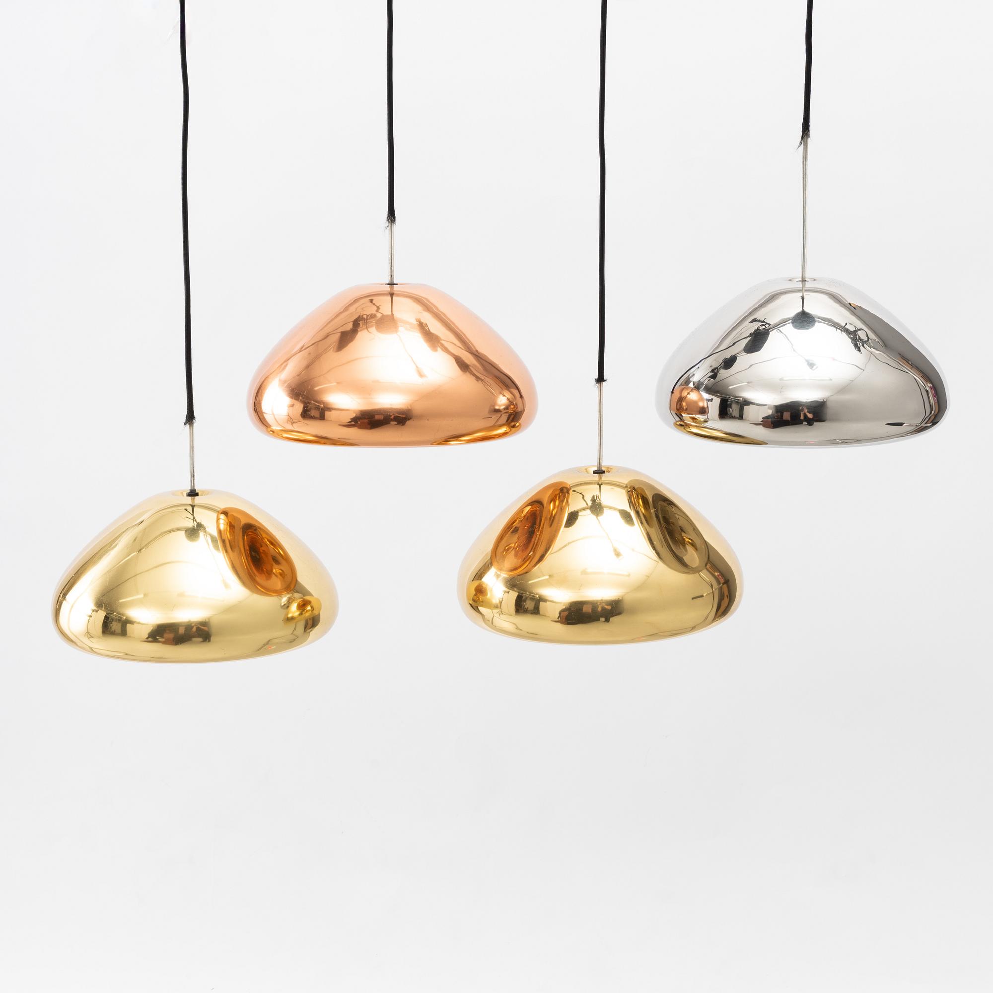 Tom Dixon, 4 "Void" ceiling lamps, 2000s.