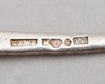SAMLING SILVERFÖREMÅL, 9 delar, silver, 1800-/1900-tal. Vikt ca 280 g.