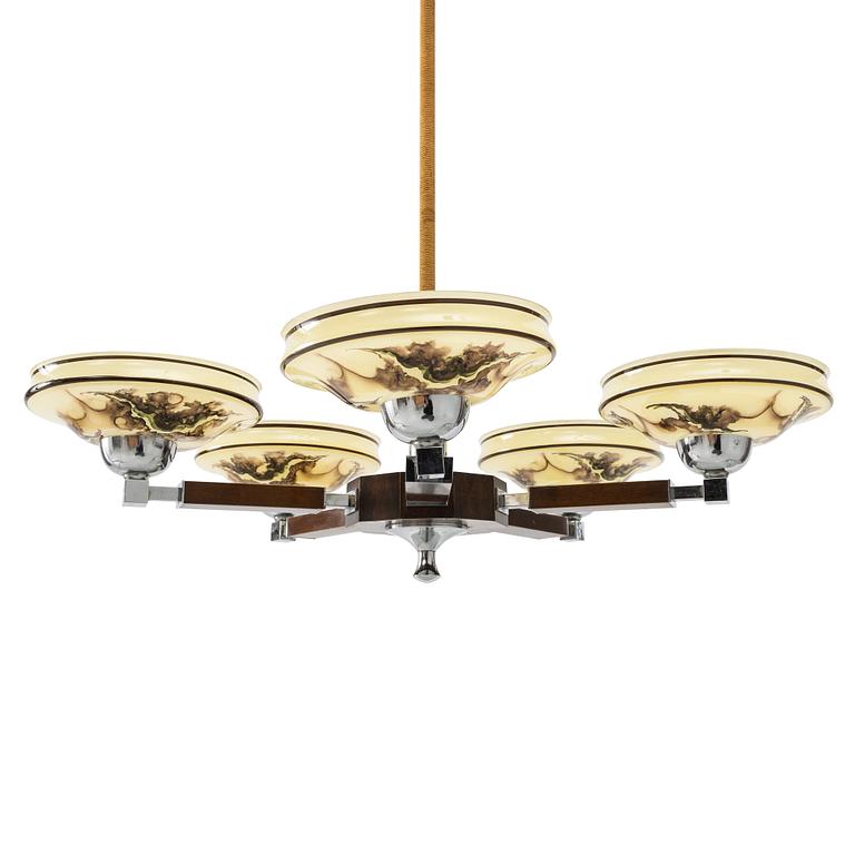 A ceiling lamp, 1930s.