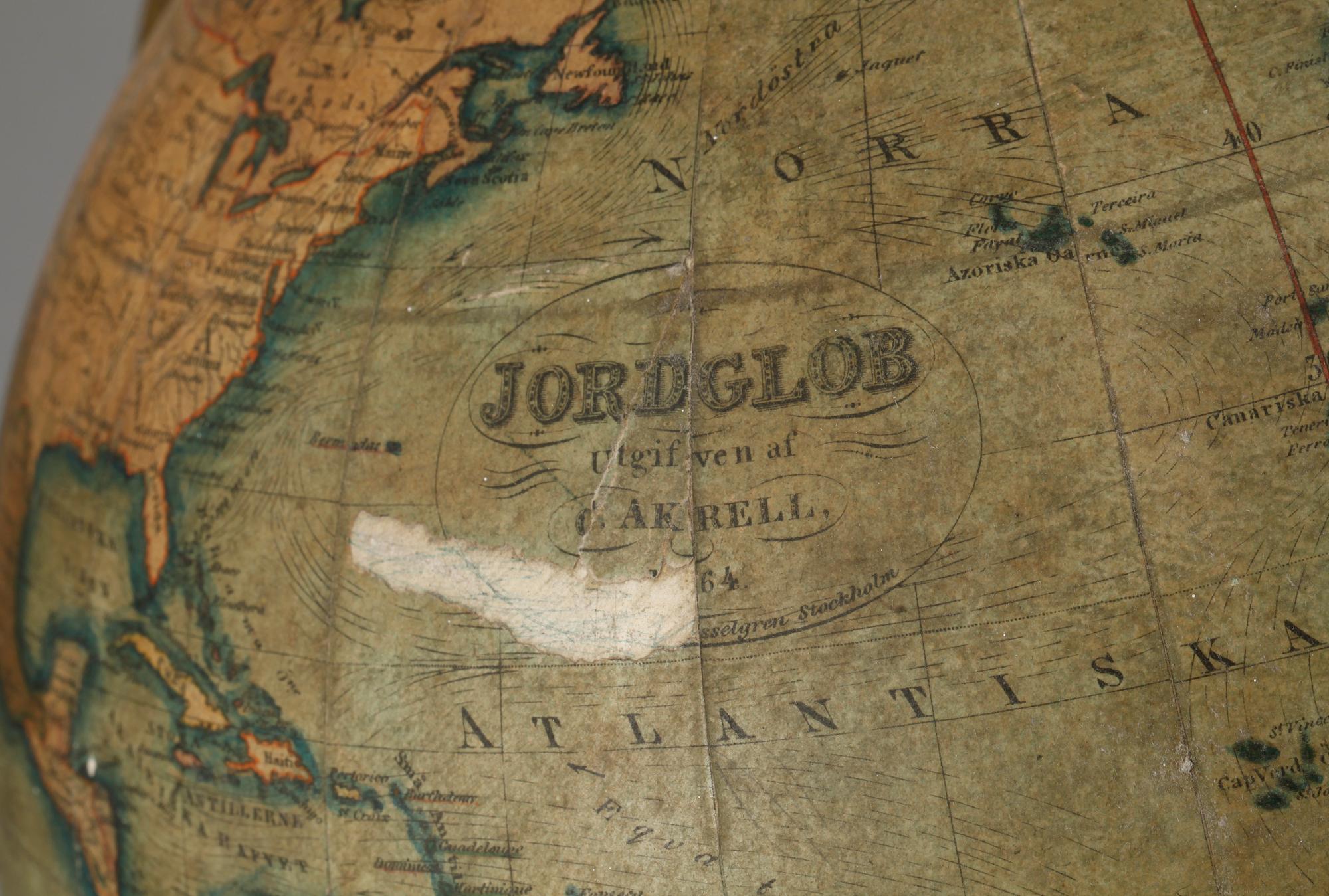 JORDGLOB, utgiven av Akrell, Stockholm. 1864.