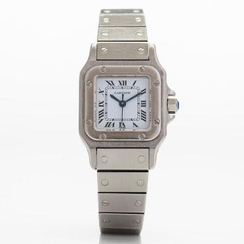 Cartier, Santos, wristwatch, 23.5 x 23.5 (34.5) mm.