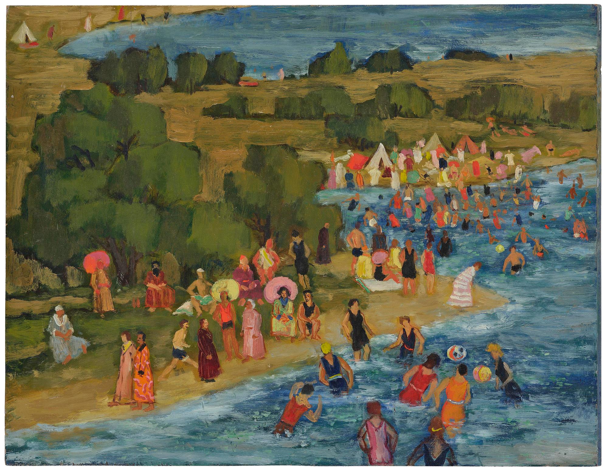 Carl Josef Alexandersson, "Badstranden".