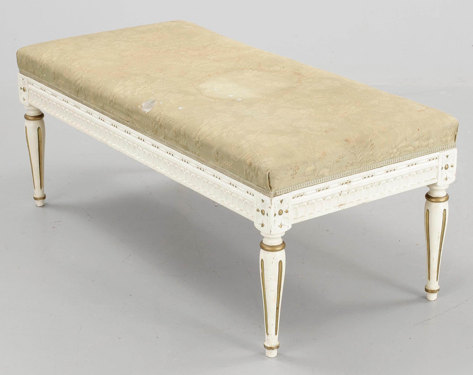 TABURETT, gustaviansk stil, 1900-talets första hälft.