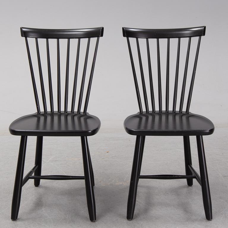 CARL MALMSTEN, six 'Lilla Åland' chairs, Stolab 2014.
