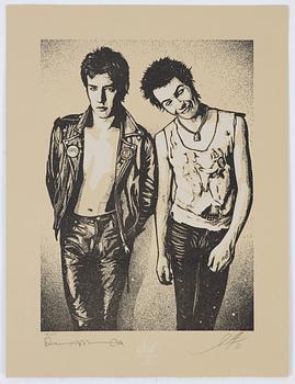 Shepard Fairey & Dennis Morris,  the complete portfolio with 10 letterpress prints, 2013. Each signed and numbered.