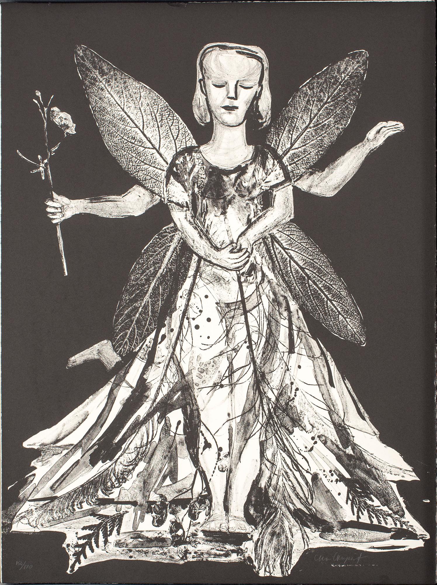 LENA CRONQVIST, portfölj med 30 färg och sv/v litografier, 1989.