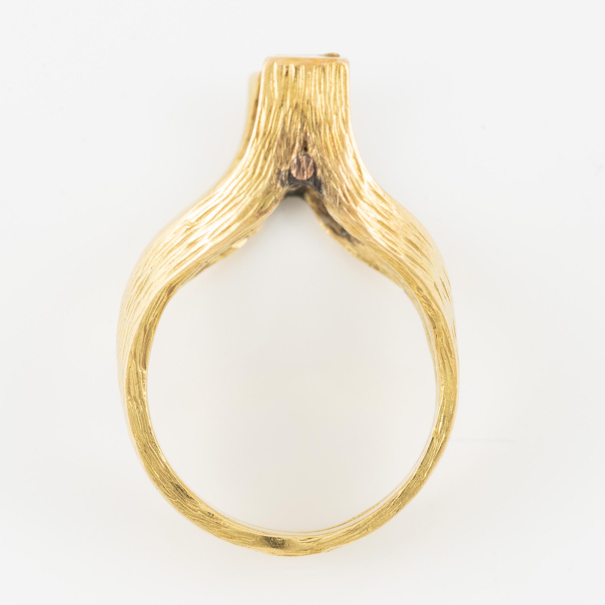 Gilbert Albert, ring, 18K gold.