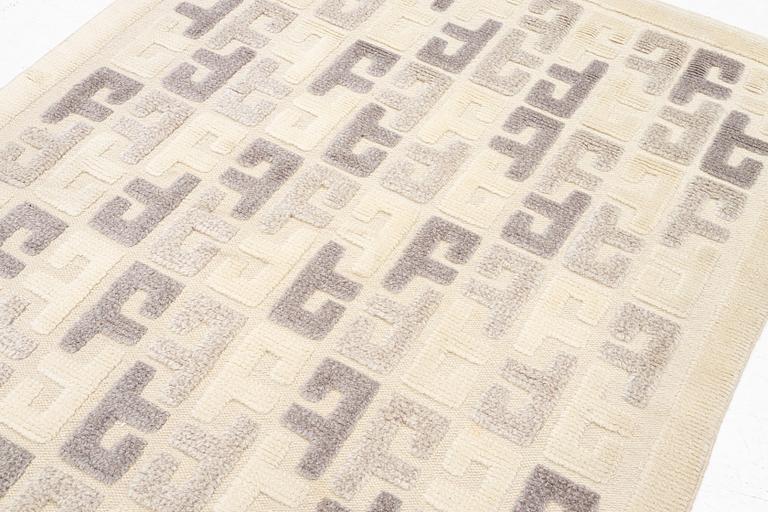 Sigvard Bernadotte, Rug, "Shangri-La", relief pile, signed SB, approximately 210 x 145 cm.