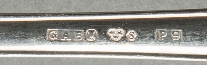 A SET OF 93 PCS SILVER CUTLERY "Gammalsvensk modell" GAB STOCKHOLM.