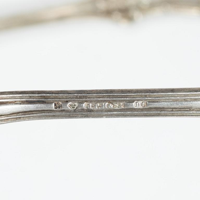 Cutlery, 8 pieces, silver, Sweden, 19th/20th century.