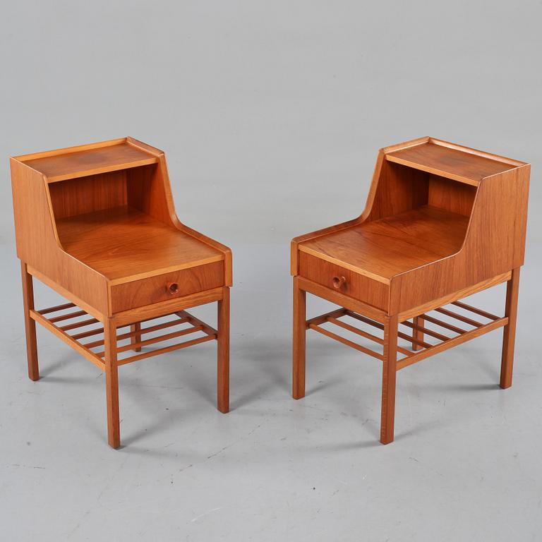 SÄNGBORD, ett par, 1950/1960-tal.